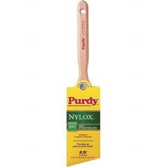 Purdy - 2-1/2" Angled Synthetic Trim Brush - 2-15/16" Bristle Length, 2-15/16" Wood Fluted Handle - Benchmark Tooling