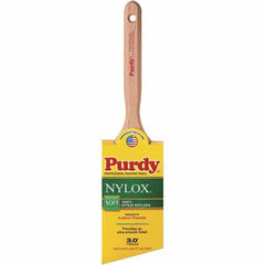 Purdy - 3" Angled Synthetic Trim Brush - 3-3/16" Bristle Length, 3-3/16" Wood Fluted Handle - Benchmark Tooling