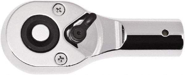 GearWrench - 3/4" Drive Pear Head Ratchet - Full Polish Chrome Finish, 8" OAL, 24 Gear Teeth, Standard Head - Benchmark Tooling