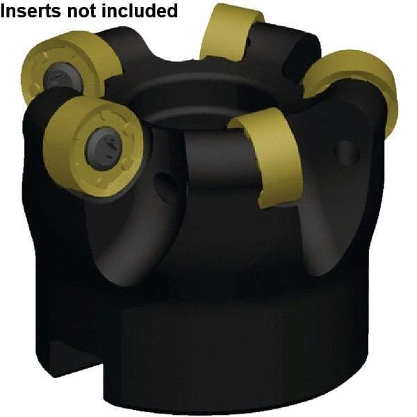 Kennametal - 47mm Cut Diam, 3.96mm Max Depth, 22mm Arbor Hole, 4 Inserts, RNGJ1605M0____ Insert Style, Indexable Copy Face Mill - RODEKA 16 Cutter Style, 22,700 Max RPM, 50mm High, Through Coolant, Series Rodeka - Benchmark Tooling