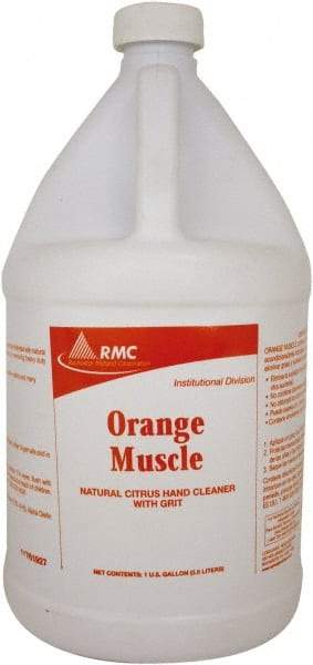 Rochester Midland Corporation - 1 Gal Bottle Liquid Hand Cleaner with Grit - White, Orange Scent - Benchmark Tooling