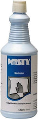 Misty - 32 oz Bottle Liquid Toilet Bowl Cleaner - Mint Scent, Disinfectant, Nonacidic, Toilets - Benchmark Tooling