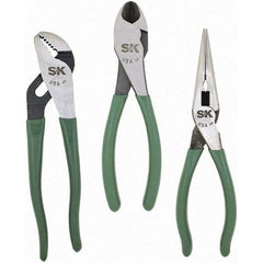 SK - Plier Sets - 3PC 8"LN 10"T/G 8"HD PUMP PLIER SET - Benchmark Tooling