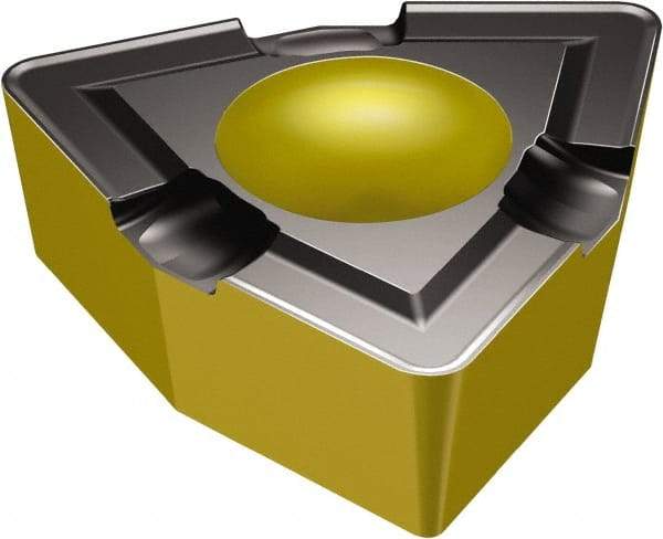 Sandvik Coromant - WCMX080412 GM Grade 1105 Carbide Indexable Drill Insert - TiAlN2 Finish, Trigon, 1/2" Inscribed Circle - Benchmark Tooling