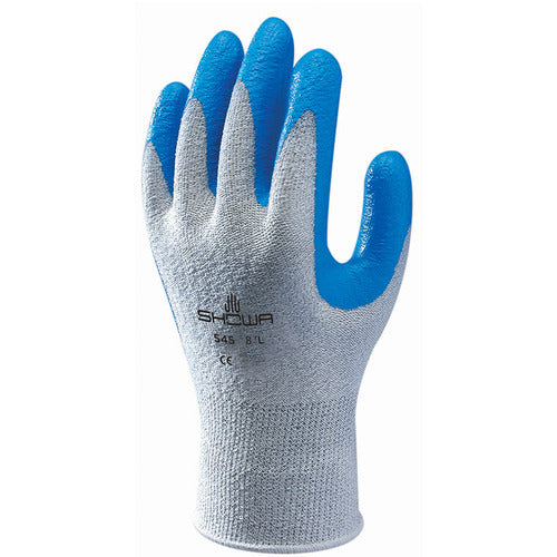 10- gauge engineered cut resistant fiber nitrile palm coating HPPE gray with blue coating textured finish ANSI CUT LEVEL 2/medium - Benchmark Tooling