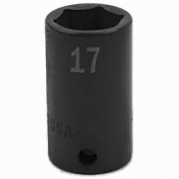 SK - Impact Socket - 3/8"DR 6PT 17MM SEMI-DEEP IMPACT SOCKET - Benchmark Tooling