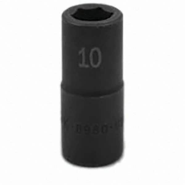 SK - Impact Socket - 3/8"DR 6PT 10MM SEMI-DEEP IMPACT SOCKET - Benchmark Tooling