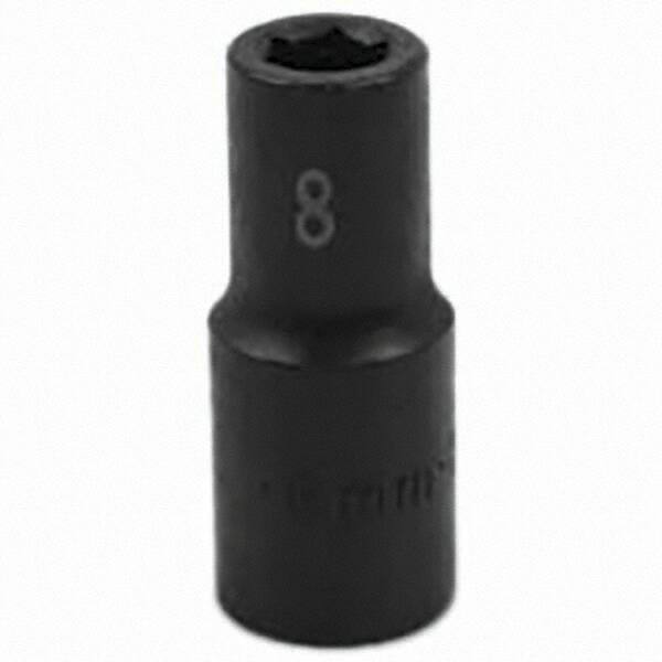 SK - Impact Socket - 3/8"DR 6PT 8MM SEMI-DEEP IMPACT SOCKET - Benchmark Tooling