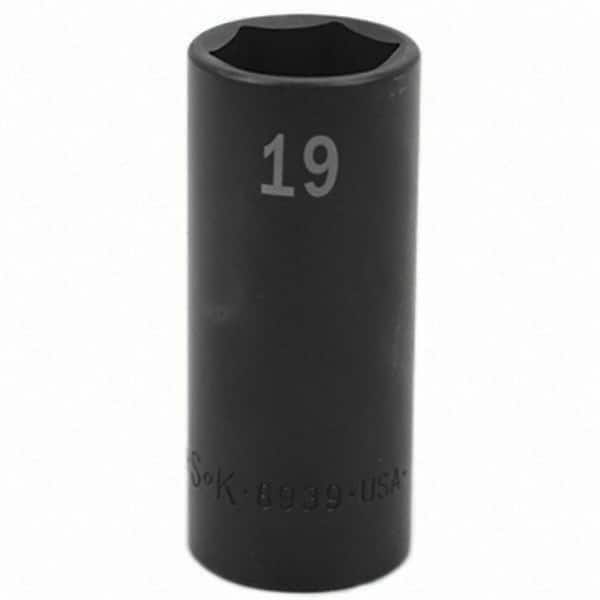 SK - Impact Socket - 3/8"DR 19MM DEEP IMPACT SOCKET - Benchmark Tooling