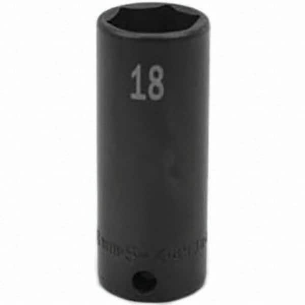 SK - Impact Socket - 3/8"DR 18MM DEEP IMPACT SOCKET - Benchmark Tooling