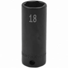 SK - Impact Socket - 3/8"DR 18MM DEEP IMPACT SOCKET - Benchmark Tooling
