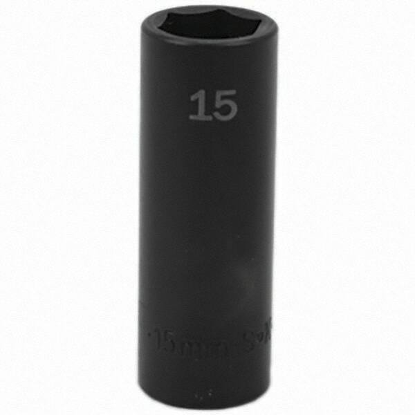 SK - Impact Socket - 3/8"DR 15MM DEEP IMPACT SOCKET - Benchmark Tooling