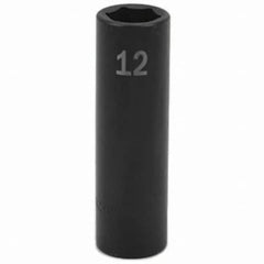 SK - Impact Socket - 3/8"DR 12MM DEEP IMPACT SOCKET - Benchmark Tooling