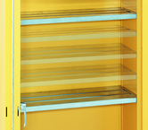 43 x 18 (Yellow) - Extra Shelves for use with Flammable Liquids Safety Cabinets - Benchmark Tooling