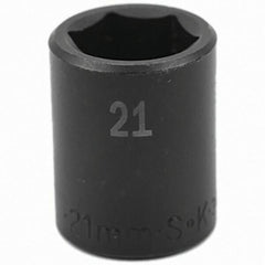 SK - Impact Socket - 1/2"DR 21MM IMPACT SOCKET - Benchmark Tooling