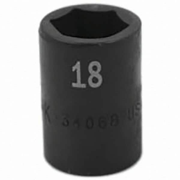 SK - Impact Socket - 1/2"DR 18MM IMPACT SOCKET - Benchmark Tooling