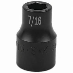 SK - Impact Socket - 1/2"DR 7/16" IMPACT SOCKET - Benchmark Tooling