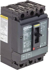 Square D - 150 Amp, 250 VDC, 600 VAC, 3 Pole, Panel Mount Molded Case Circuit Breaker - Thermal Magnetic Trip, Multiple Breaking Capacity Ratings, 14-3/0 AWG - Benchmark Tooling