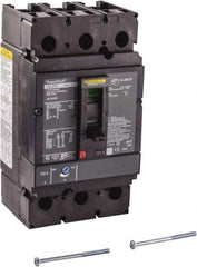 Square D - 225 Amp, 250 VDC, 600 VAC, 3 Pole, Panel Mount Molded Case Circuit Breaker - Thermal Magnetic Trip, Multiple Breaking Capacity Ratings, 3/0 AWG - Benchmark Tooling