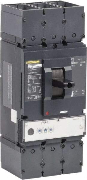 Square D - 400 Amp, 600 VAC, 3 Pole, Panel Mount Molded Case Circuit Breaker - Electronic Trip, Multiple Breaking Capacity Ratings, 2 AWG - Benchmark Tooling
