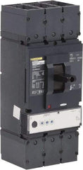 Square D - 600 Amp, 600 VAC, 3 Pole, Panel Mount Molded Case Circuit Breaker - Electronic Trip, Multiple Breaking Capacity Ratings, 2 AWG - Benchmark Tooling