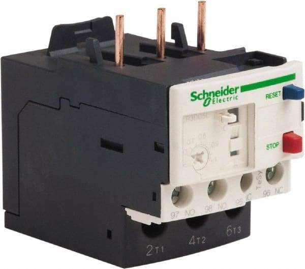 Schneider Electric - 3 Pole, NEMA Size 00-1, 0.63 to 1 Amp, 690 VAC, Thermal NEMA Overload Relay - Trip Class 20, For Use with LC1D09, LC1D12, LC1D18, LC1D25, LC1D32 and LC1D38 - Benchmark Tooling