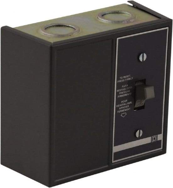 Square D - 1 Pole, 16 Amp, NEMA, Enclosed Toggle Manual Motor Starter - 1 hp at 115 VAC, 1 hp at 230 VAC, 1 hp at 277 VAC, CE, CSA, NEMA 1 & UL Listed - Benchmark Tooling