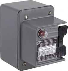 Square D - 1 Pole, 16 Amp, NEMA, Enclosed Toggle Manual Motor Starter - 1 hp at 115 VAC, 1 hp at 230 VAC, 1 hp at 277 VAC, CE, CSA, NEMA 4 & UL Listed - Benchmark Tooling