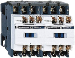 Schneider Electric - 3 Pole, 24 Coil VAC at 50/60 Hz, 9 Amp at 440 VAC, Reversible IEC Contactor - 1 Phase hp: 0.5 at 115 VAC, 1 at 230/240 VAC, 3 Phase hp: 2 at 200/208 VAC, 2 at 230/240 VAC, 5 at 460/480 VAC, 7.5 at 575/600 VAC - Benchmark Tooling