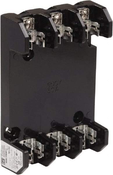 Square D - 3 Pole, 600 Volt, 30 Amp, Surface Mount Fuse Holder - Compatible with H Class Fuse - Benchmark Tooling