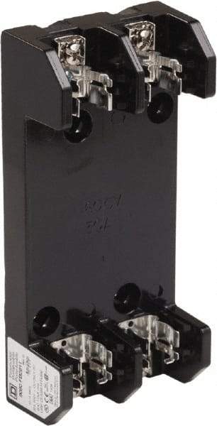 Square D - 2 Pole, 600 Volt, 30 Amp, Surface Mount Fuse Holder - Compatible with H Class Fuse - Benchmark Tooling