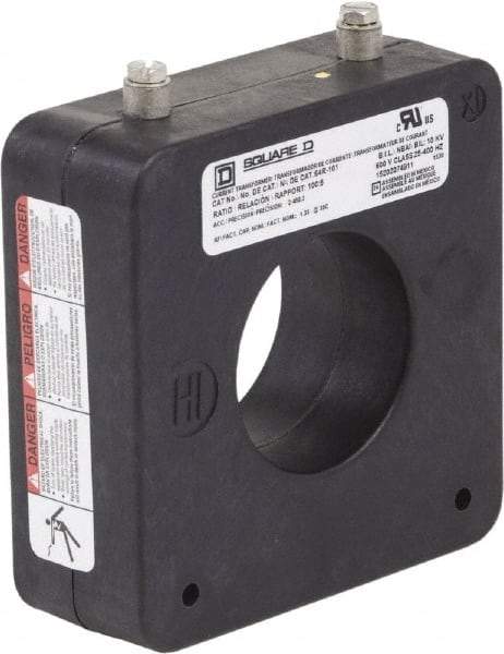 Square D - 100 Amp AC Input, 5 Amp AC Output, Panel Meter Donut Current Transformer - Screw Terminal - Benchmark Tooling