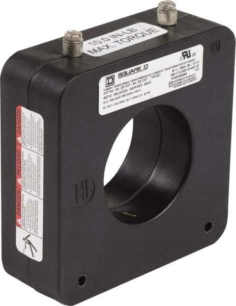 Square D - 800 Amp AC Input, 5 Amp AC Output, Panel Meter Donut Current Transformer - Screw Terminal - Benchmark Tooling