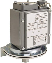 Square D - 4, 13 and 4X NEMA Rated, DPDT, 1 to 40 psi, Vacuum Switch Pressure and Level Switch - Adjustable Pressure, 120 VAC, 125 VDC, 240 VAC, 250 VDC, Screw Terminal - Benchmark Tooling