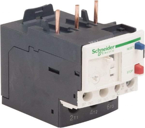 Schneider Electric - 3 Pole, NEMA Size 00-1, 1.6 to 2.5 Amp, 690 VAC, Thermal NEMA Overload Relay - Trip Class 20, For Use with LC1D09, LC1D12, LC1D18, LC1D25, LC1D32 and LC1D38 - Benchmark Tooling