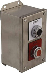 Schneider Electric - 2 Operator, Projecting Pushbutton Control Station - Start, Stop (Legend), Momentary Switch, 1NO/2NC Contact, NEMA 13, 3, 4 - Benchmark Tooling