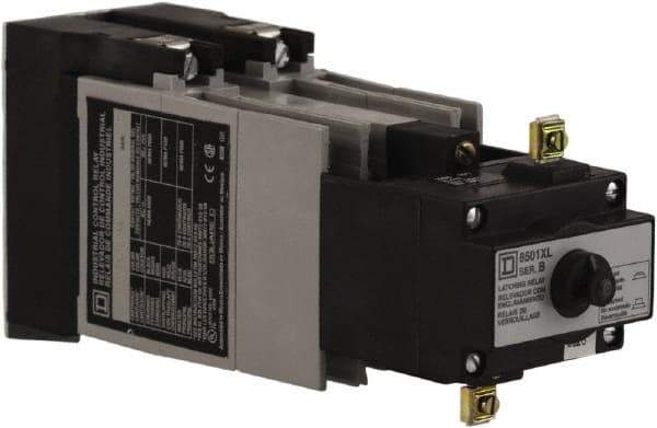 Square D - Electromechanical Screw Clamp General Purpose Relay - 10 Amp at 600 VAC, 8NO, 110 VAC at 50 Hz & 120 VAC at 60 Hz - Benchmark Tooling