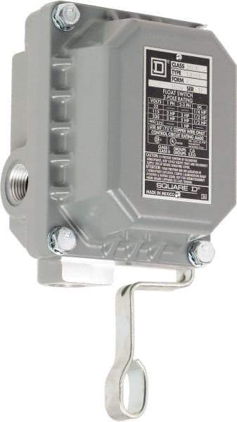 Square D - 7 and 9 NEMA Rated, DPST, Float Switch Pressure and Level Switch - 575 VAC, Line-Load-Load-Line Terminal - Benchmark Tooling