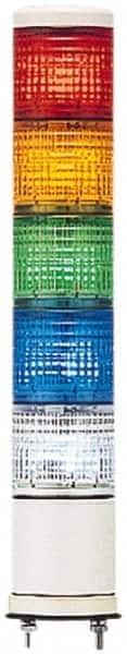 Schneider Electric - LED Lamp, Blue, Clear, Green, Orange, Red, Steady, Preassembled Stackable Tower Light Module Unit - 24 VAC/VDC, 125 Milliamp, IP54 Ingress Rating, Base Mount - Benchmark Tooling