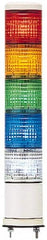 Schneider Electric - LED Lamp, Blue, Clear, Green, Orange, Red, Steady, Preassembled Stackable Tower Light Module Unit - 24 VAC/VDC, 125 Milliamp, IP54 Ingress Rating, Base Mount - Benchmark Tooling