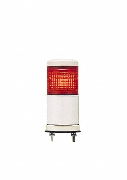 Schneider Electric - Red LED Flashing & Steady Stackable Tower Light with Buzzer - 70 to 85 dB, Base Mount, IP54, 24V, 14 to 122°F - Benchmark Tooling