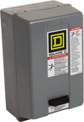 Square D - 110 Coil VAC at 50 Hz, 120 Coil VAC at 60 Hz, 27 Amp, NEMA Size 1, Nonreversible Enclosed Enclosure NEMA Motor Starter - 2 hp at 1 Phase, 1 Enclosure Rating - Benchmark Tooling