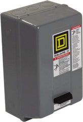 Square D - 600 Coil VAC, 27 Amp, NEMA Size 1, Enclosed Enclosure NEMA Motor Starter - 1 Phase hp: 7 1/2 at 200 Volt, 7 1/2 at 230 Volt, 3 Phase hp: 10 at 460 Volt, 10 at 575 Volt, 1 Enclosure Rating - Benchmark Tooling