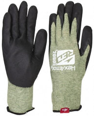 HexArmor - Size 2XL (11), ANSI Cut Lvl A6, Puncture Lvl 3, Kevlar Cut Resistant Gloves - 11" Long, Palm Coated, Black, Paired - Benchmark Tooling