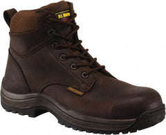 Dr. Martens - Men's Size 7 Medium Width Composite Work Boot - Brown, Leather Upper, Rubber Outsole, 7" High, Dielectric, Hot Weather, Non-Slip - Benchmark Tooling