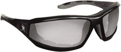 MCR Safety - Indoor/Outdoor Mirror Lenses, Framed Safety Glasses - Anti-Fog, Scratch Resistant, Polycarbonate Frame, Size Universal, Wrap Around - Benchmark Tooling