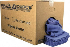 PRO-SOURCE - Virgin Cotton Huck Rag - Lint-Free, Blue, 5 to 7 Pieces per Lb, 16 x 25", Comes in Box - Benchmark Tooling