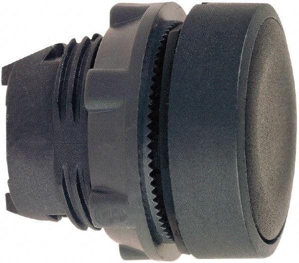 Schneider Electric - 22mm Mount Hole, Flush, Pushbutton Switch Only - Round, Black Pushbutton, Nonilluminated, Momentary (MO) - Benchmark Tooling