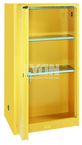 Storage Cabinet - #5460 - 32 x 32 x 65" - 60 Gallon - w/2 shelves, 2-door manual close - Yellow Only - Benchmark Tooling