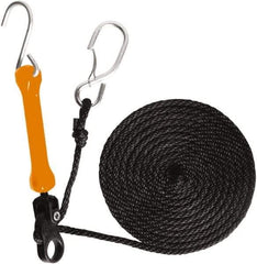 The Perfect Bungee - Light Duty Tie Down with Triangulated Galvanized S Hook - 144" OAL, Safety Orange - Benchmark Tooling